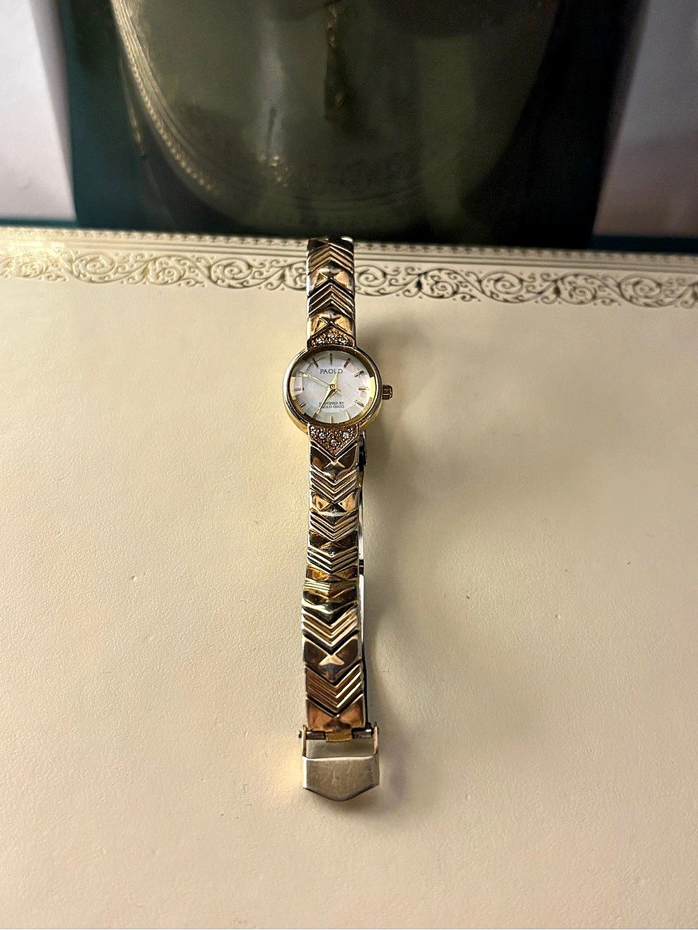 Vintage Paolo Gucci Watches Gold Tone Watch